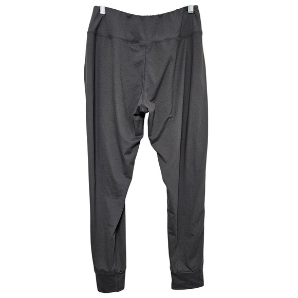 Alo Yoga Charcoal Gray High Rise Jogger Leggings Pockets Athleisure Workout XL - Picture 4 of 9